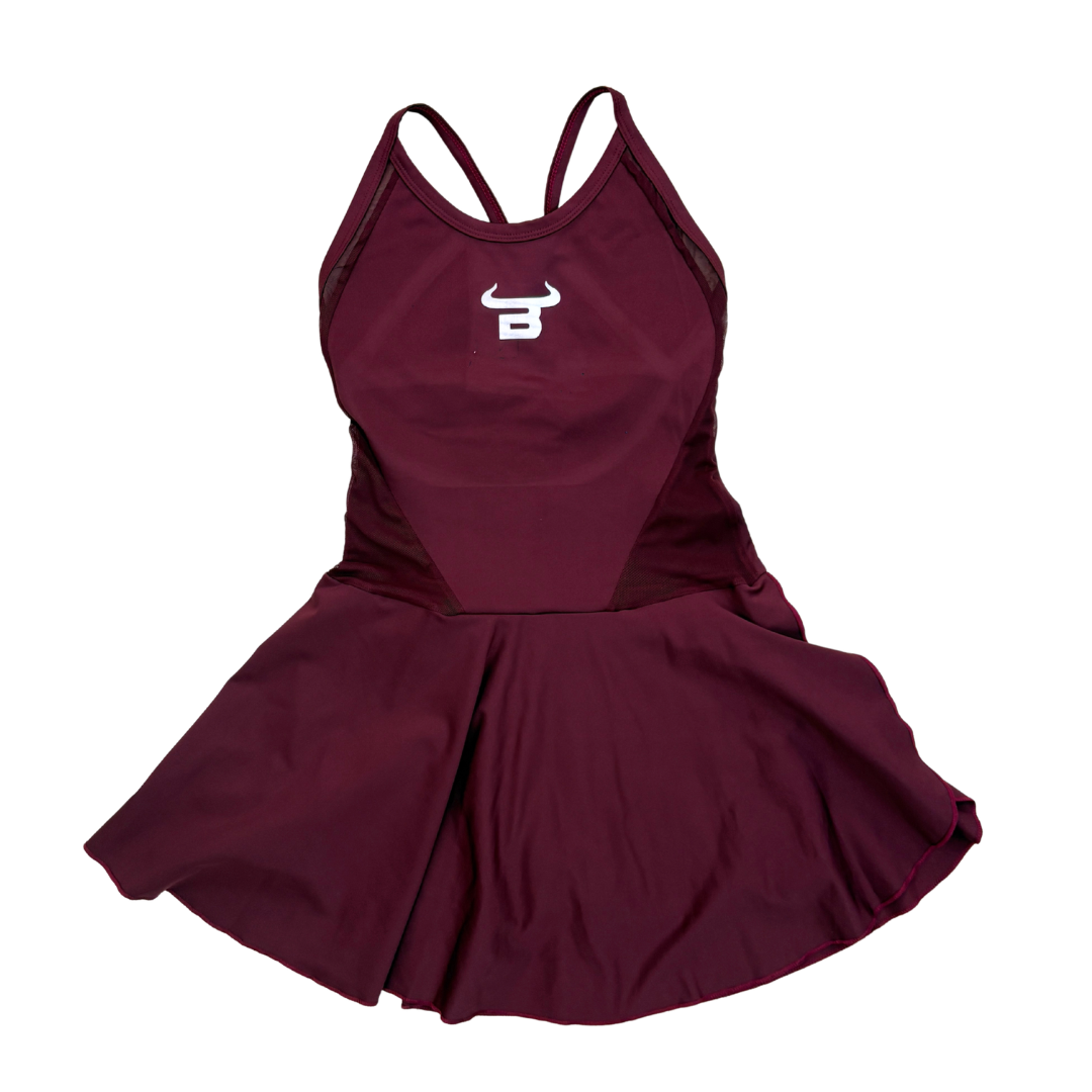 BWN x Nanette Badillo - B With Horns Burgundy Dress