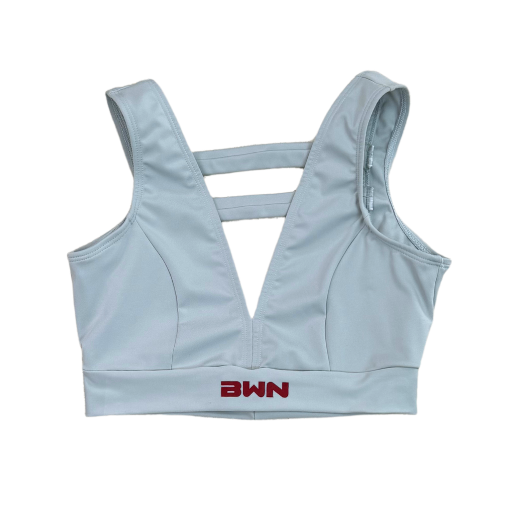 BWN x Nanette Badillo - Baldwin Bulls Sports Bra Silver