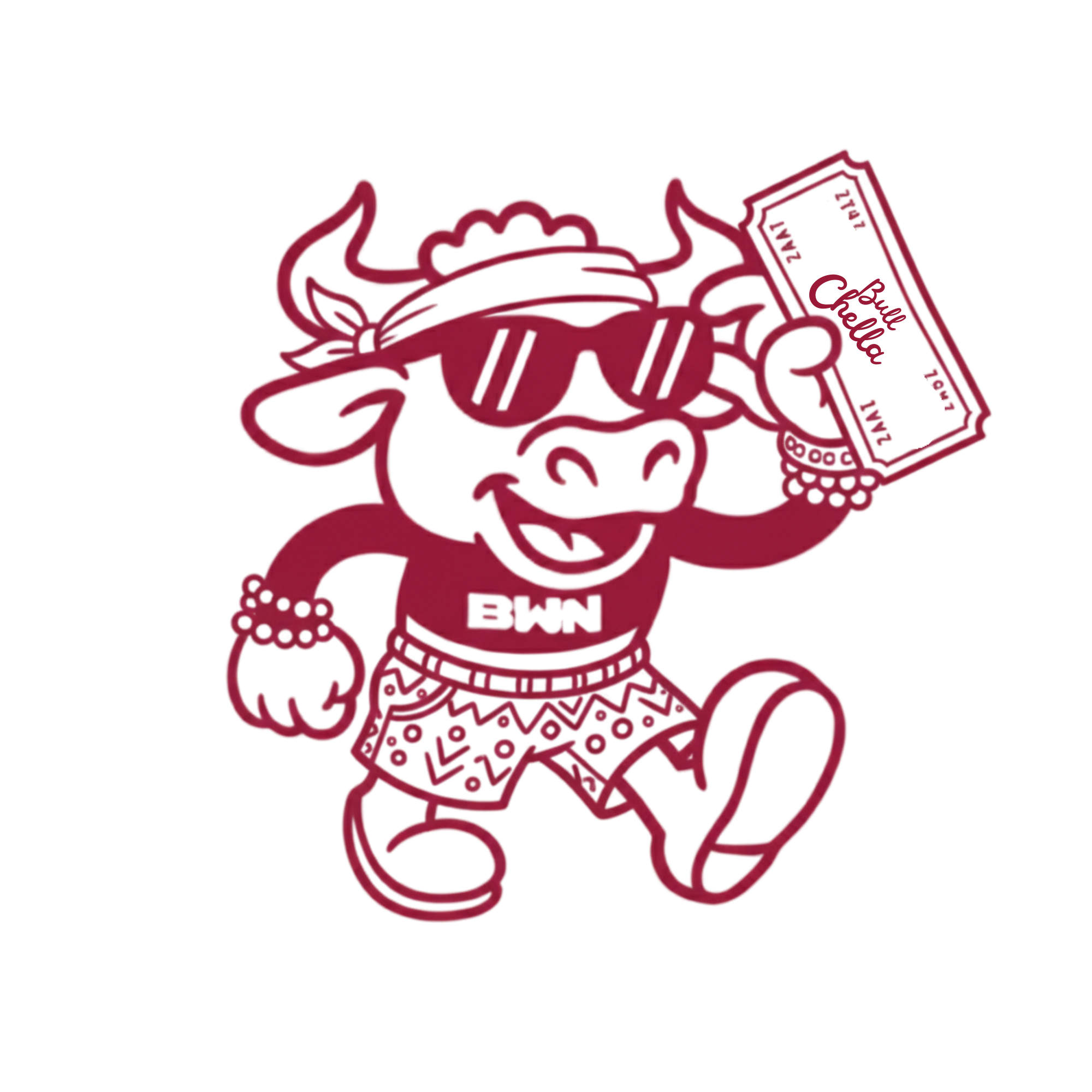 Bull-Chella Removable Tattoos (2" x 2")