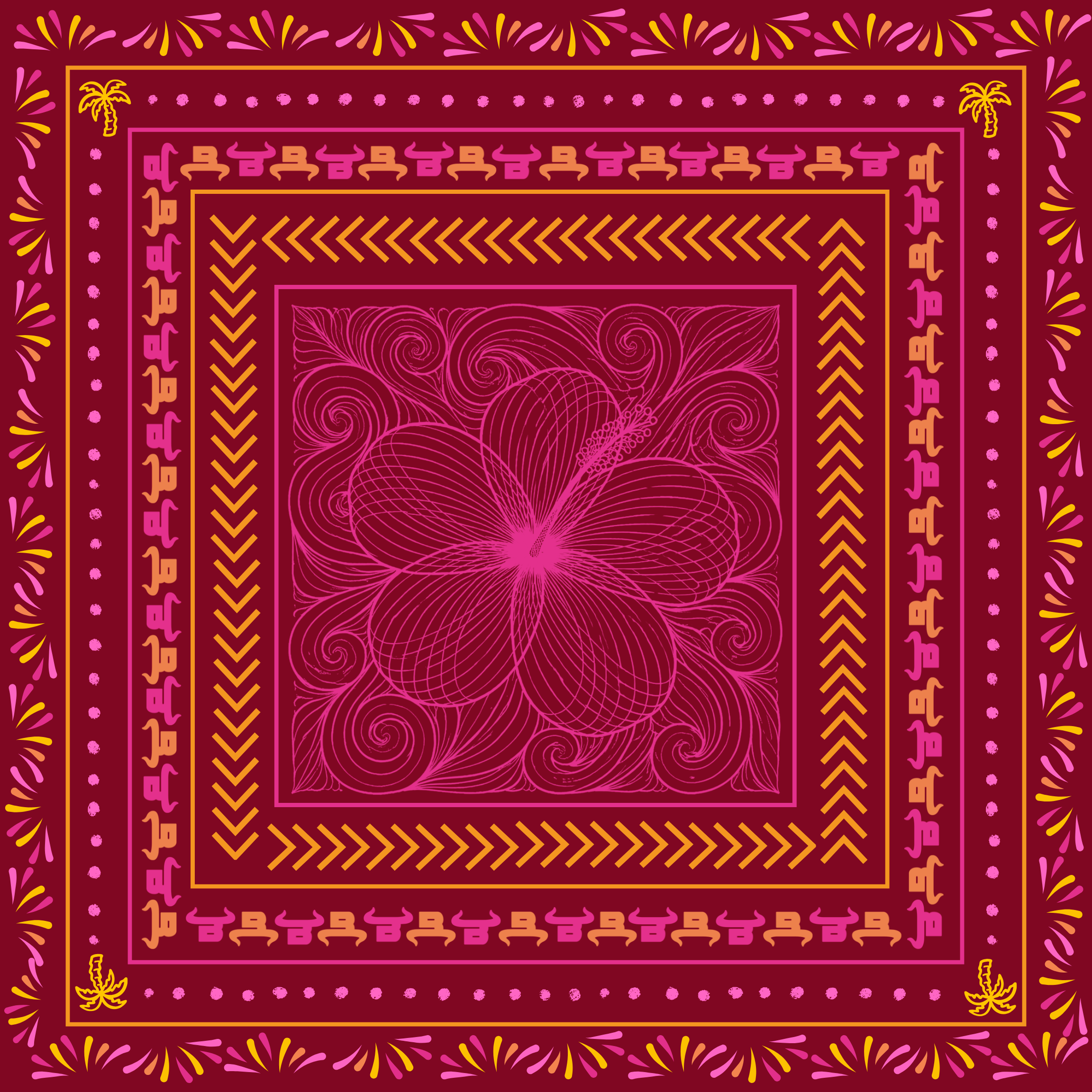 BWN Scarf – Sunset Vibes Edition